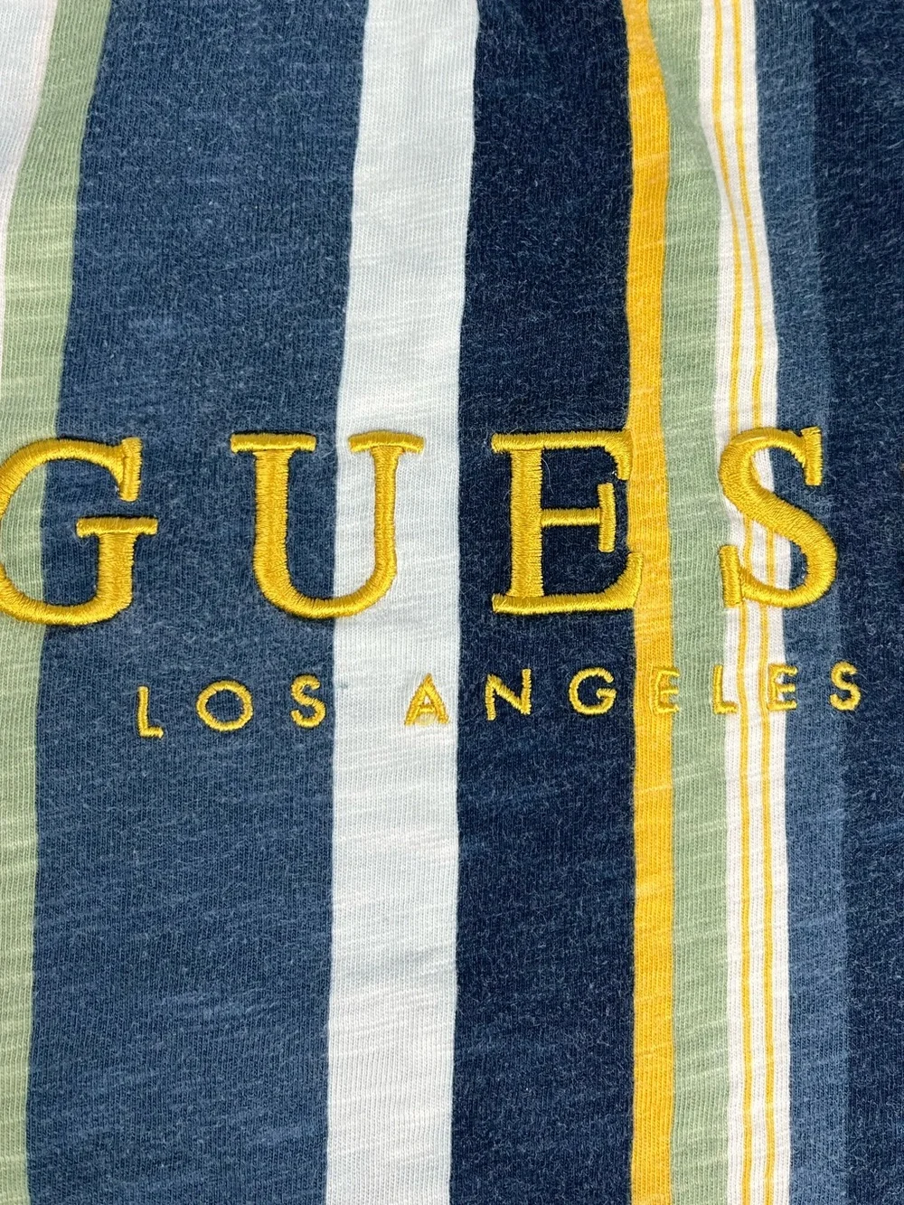 Vintage 90s Guess striped cotton tee - Picture 7 of 8